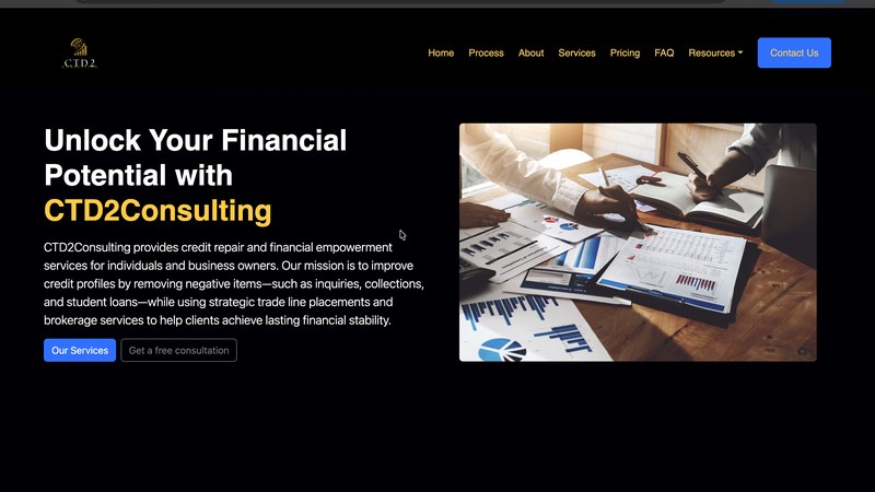 CTD2 Consulting website preview